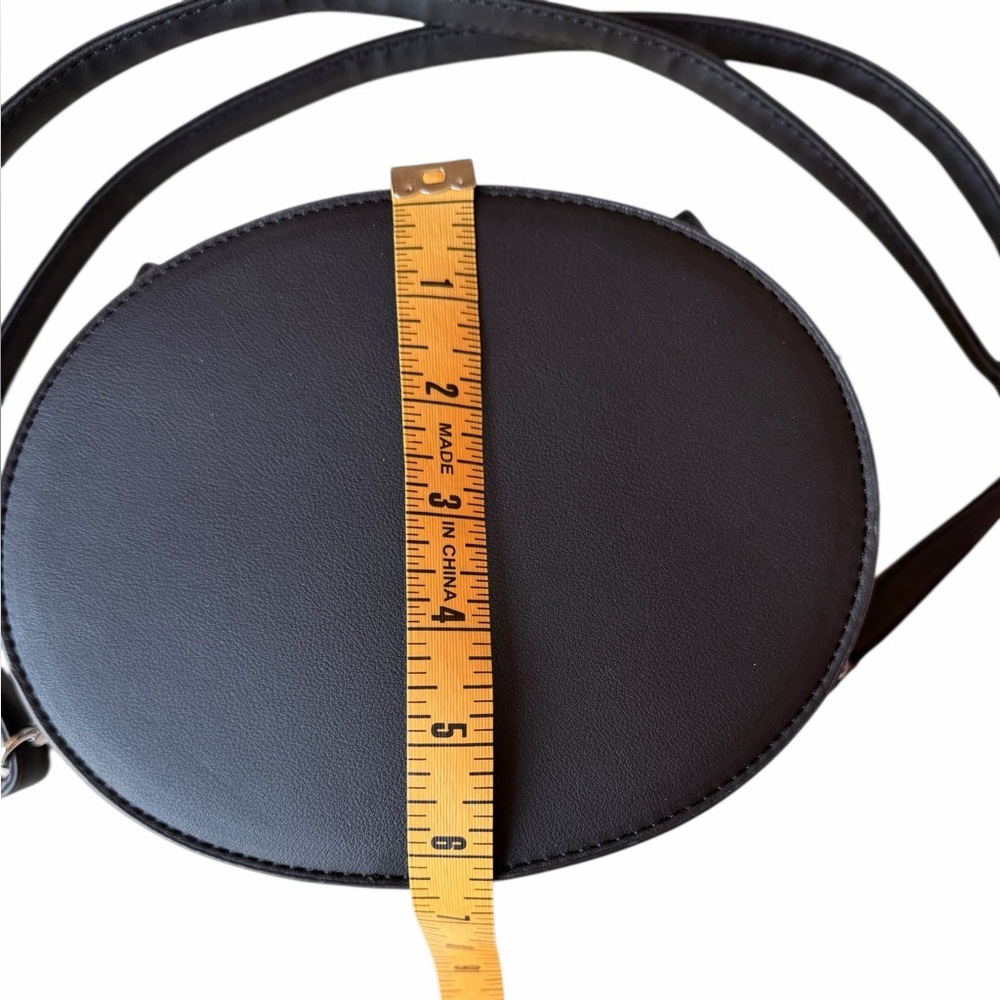 Black Cat with Ears Purse Crossbody, 8”, MAD Engine - Picture 5 of 7